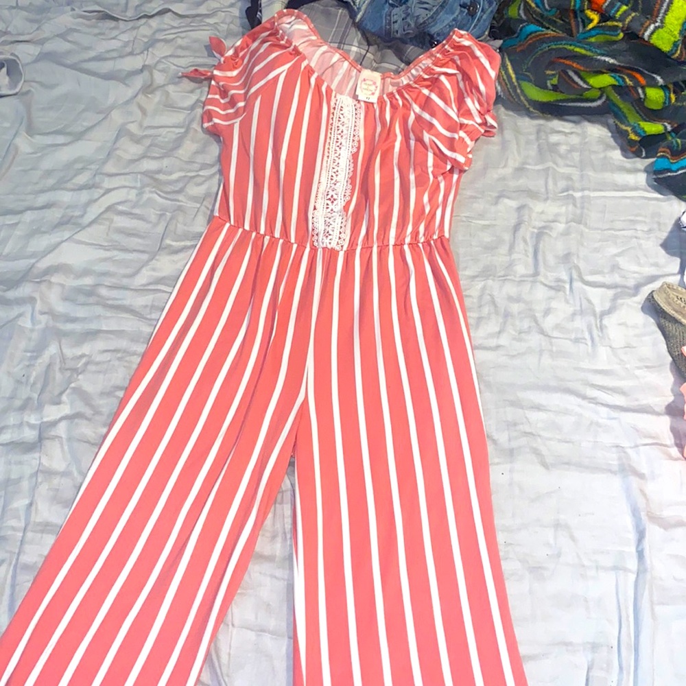 Girls pants romper
